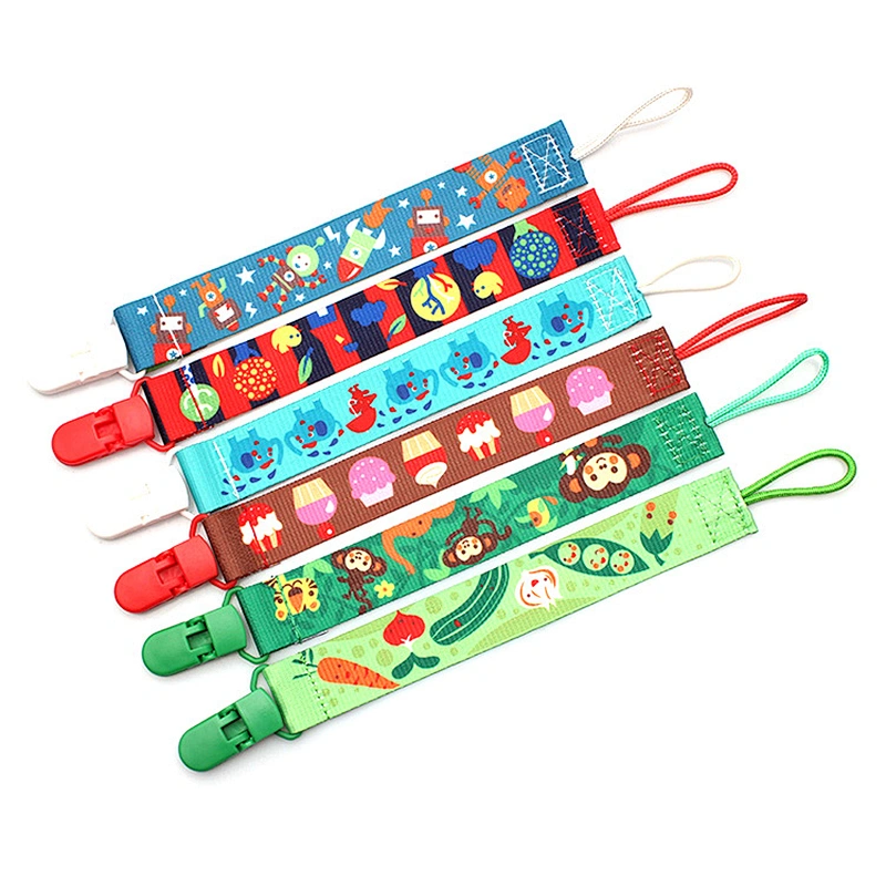 Factory custom baby soother clip pacifier clip chain