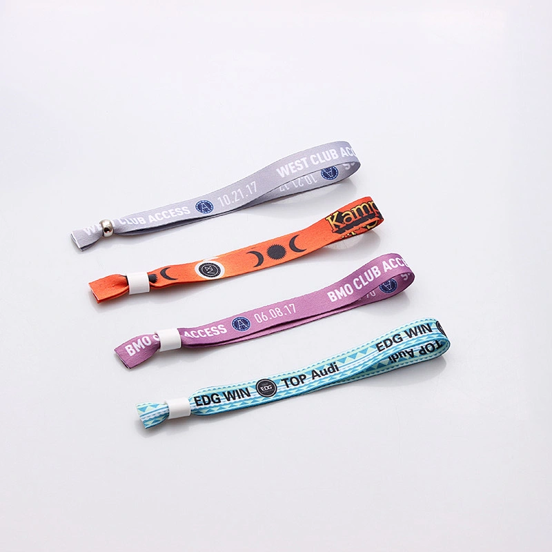 High quality identity bracelets safety polyester wristband custom for children
