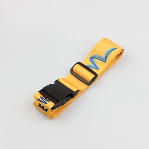 Custom new product polyester adjustable luggage strap belt with your logo
