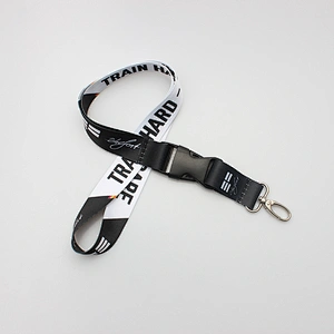 Competitive price high quality custom polyester neck langyard with disconnect buckle