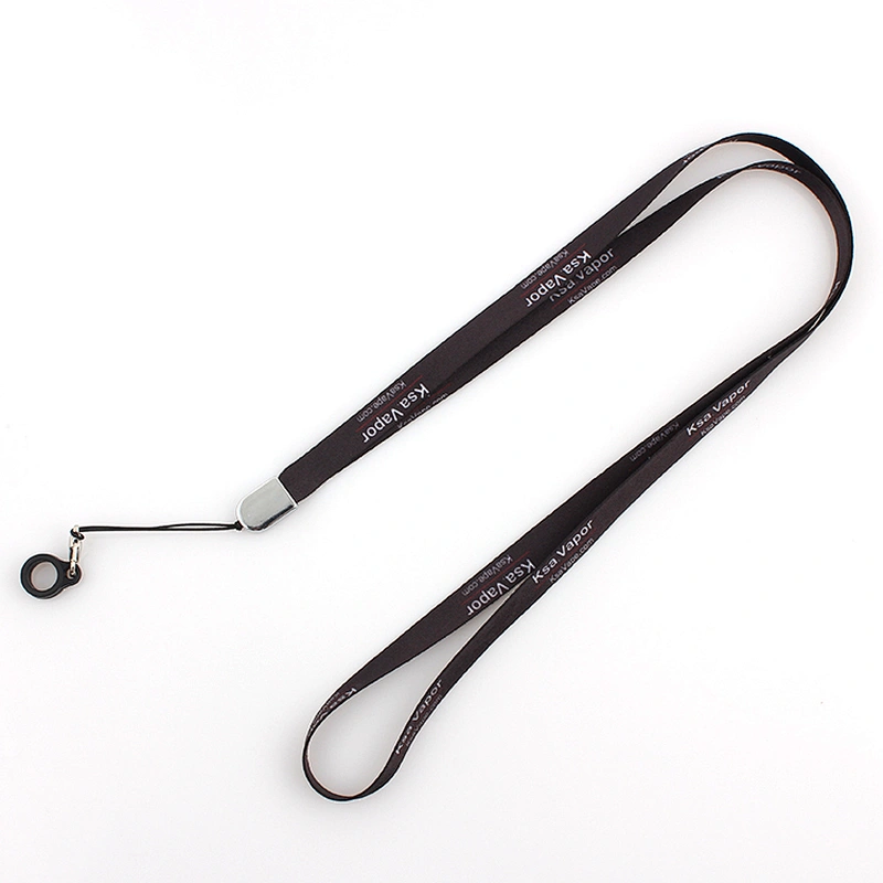 Factory custom ego vape pen e cigarette lanyard personalizado with silicone ring