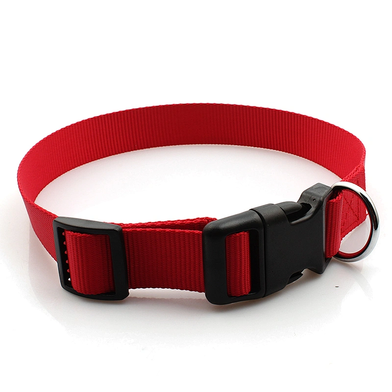 Adjustable factory cheap nylon custom pet dog collar