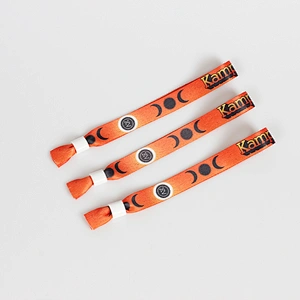 Custom sublimation bracelets one time plastic lock writsbands for party