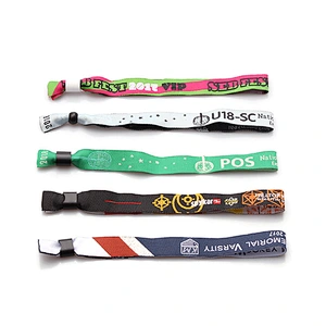 For christmas woven fabric wristband bracelet simple use
