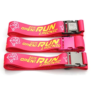 Customized fashion QR code top quality luggage bag belt