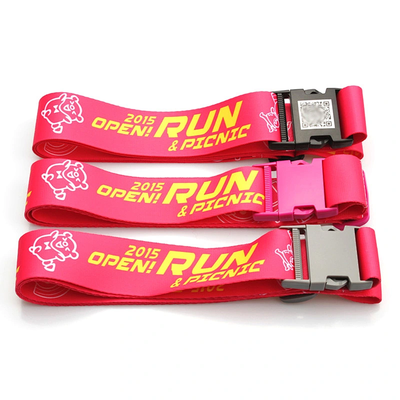 Customized fashion QR code top quality luggage bag belt