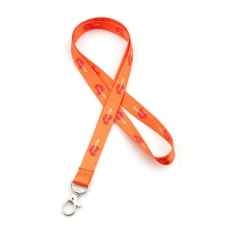 New design custom cheap printed thin lanyards heat press