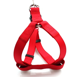 Customized Red Nylon Durable Comfortable Dog Harness