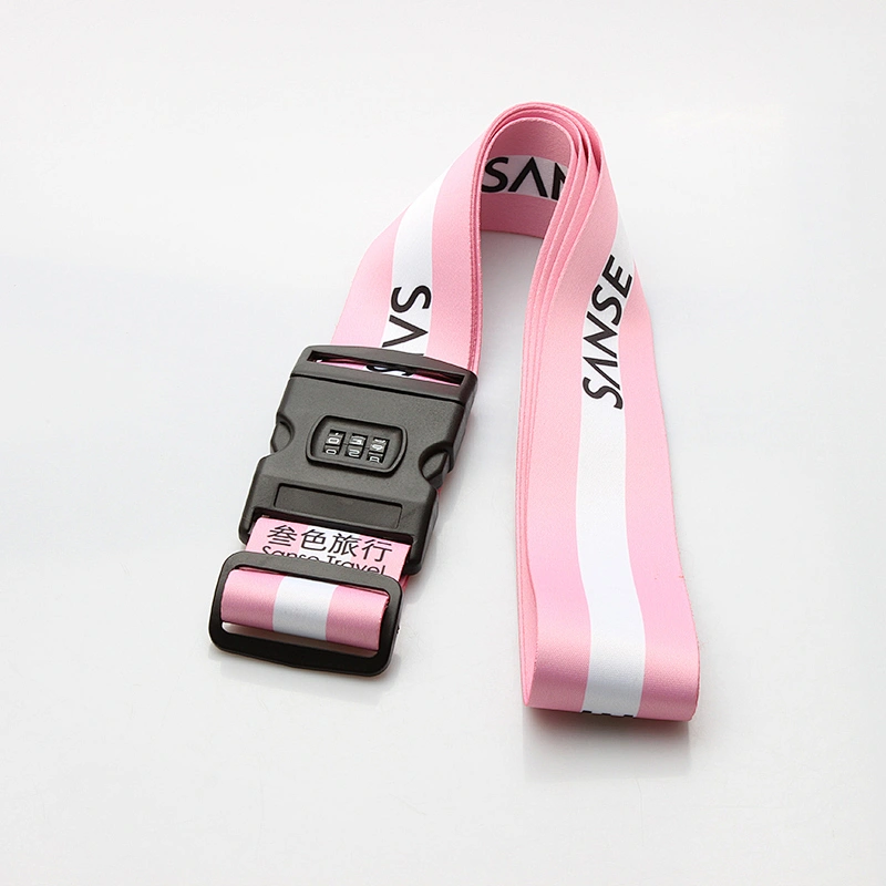 Professional customized personalized luggage strap with lock and digital scale