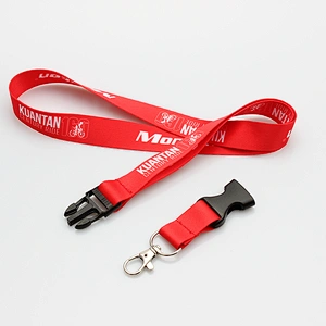 Factory Price Promotional Cheap Custom Logo Printed Polyester Neck Lanyard Sample Free