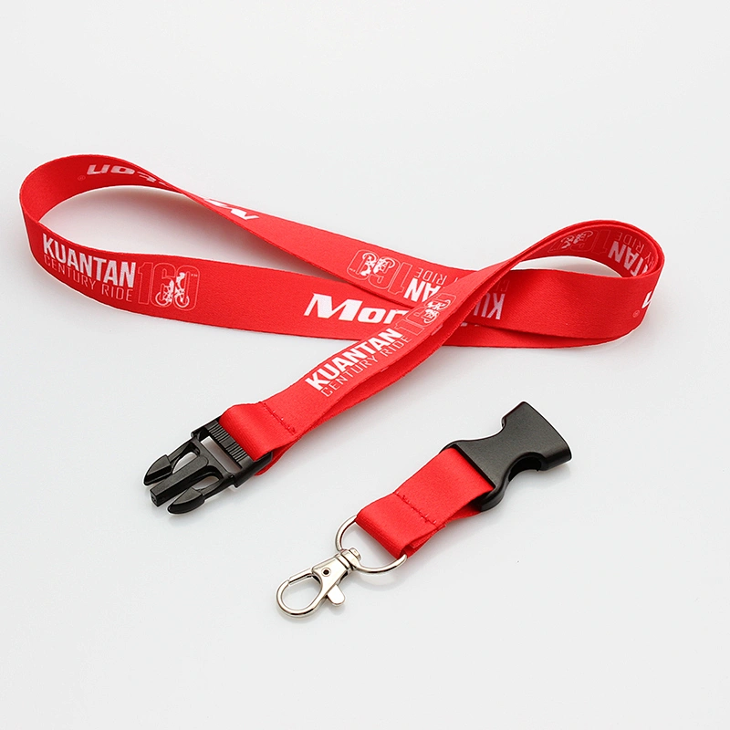 Factory Price Promotional Cheap Custom Logo Printed Polyester Neck Lanyard Sample Free