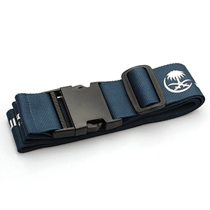 Factory Fashion Travel Cross Silk Printed Luggage Belt With Breakaway Hook