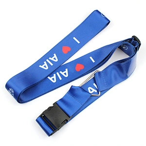 50 mm width polyester sublimation printed luggage belt with removable buckle