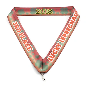 Custom high quality personalized polyester medal lanyard