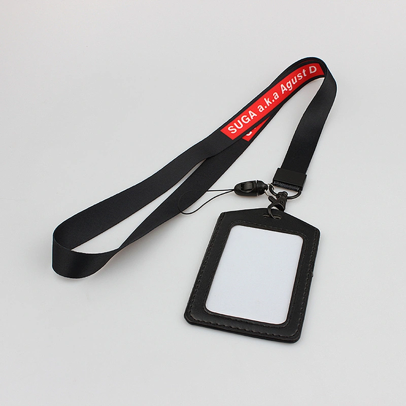 Company and school use custom id card holder necklace polyester lanyard