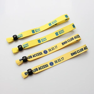 Factory directly made single polyester sublimation yellow wristband