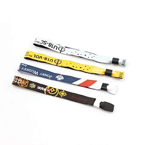 Factory direct support woven design VIP sport wristbands for events