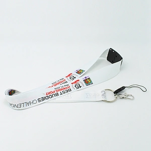 China cheap polyester lanyard with plastic safety breakaway
