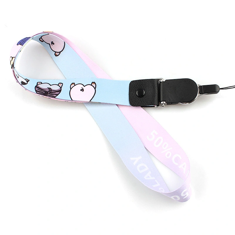 Cheap polyester customized various eco-friendly lanyard for cellphone holder