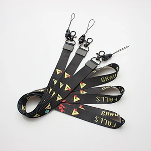 Manufacturer custom design festival event polyester neck lanyards with metal hook