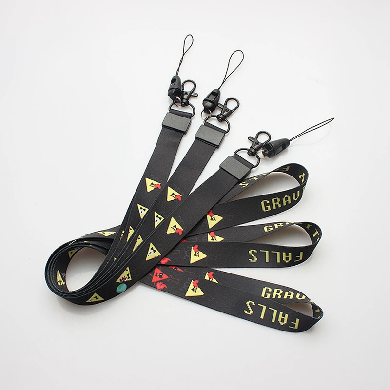 Manufacturer custom design festival event polyester neck lanyards with metal hook
