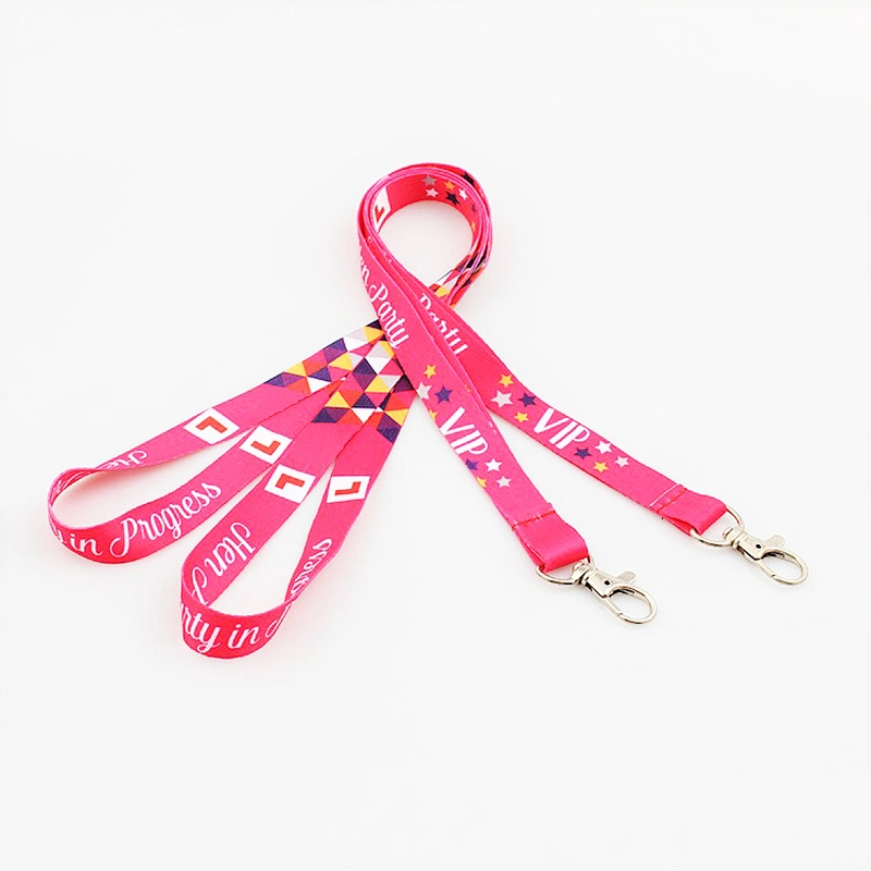 Custom logo polyester neck string for activity