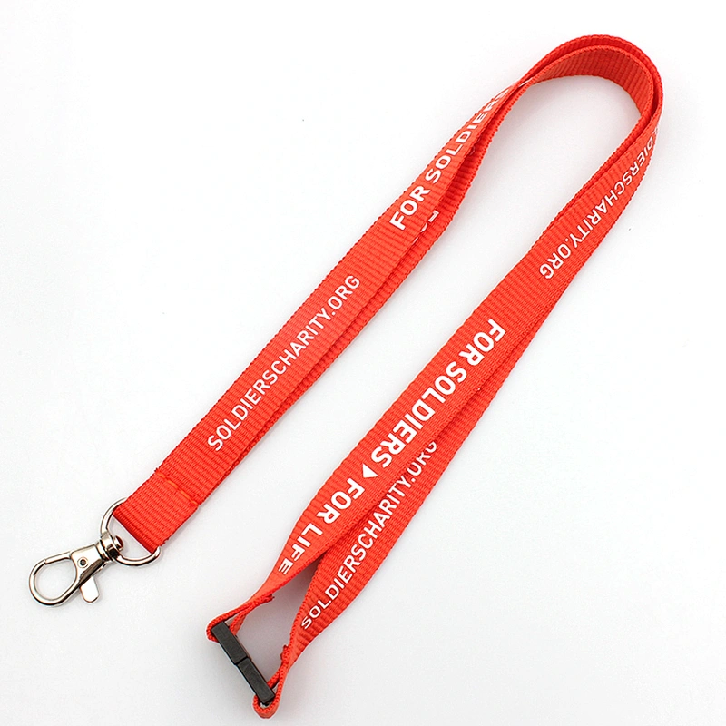 Free design cheap custom police whistle lanyard webbing with your own logo