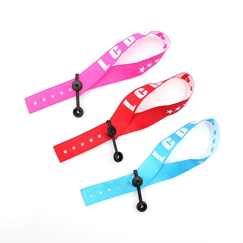 Factory supply custom business gift events woven wristbands