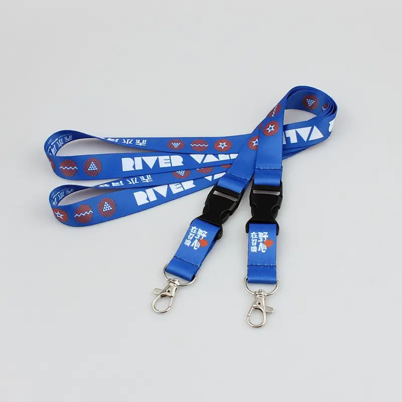 Hot Sale colorful neck lanyard with metal hook for meeting