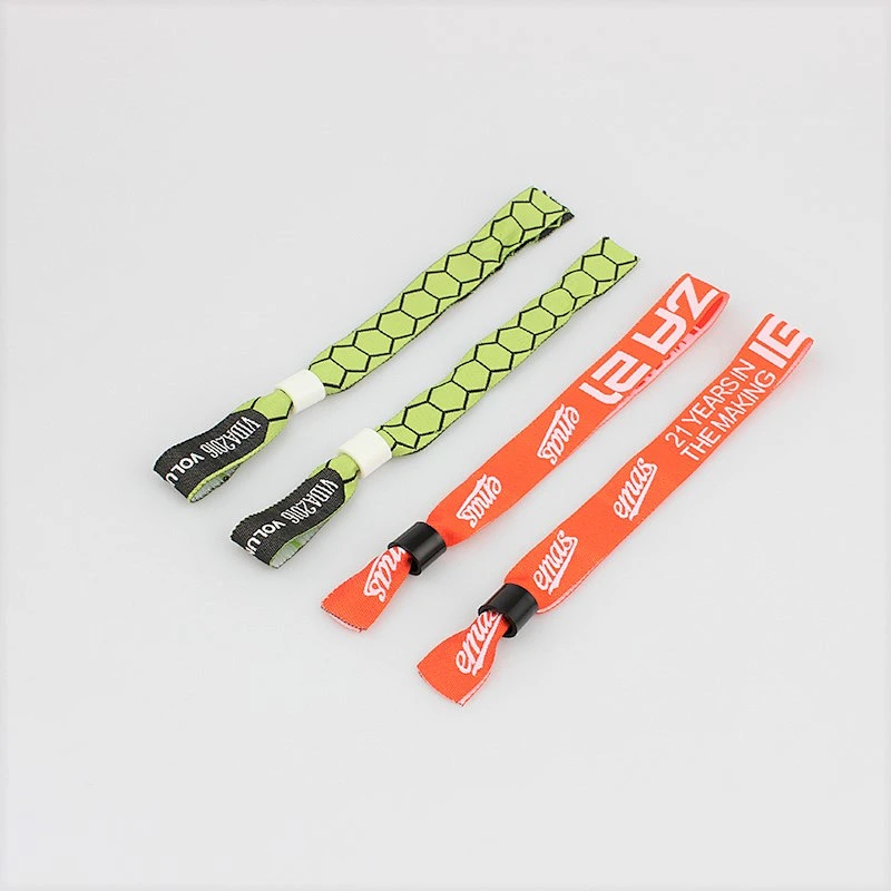2019 polyester sublimation disposable id bracelet for event