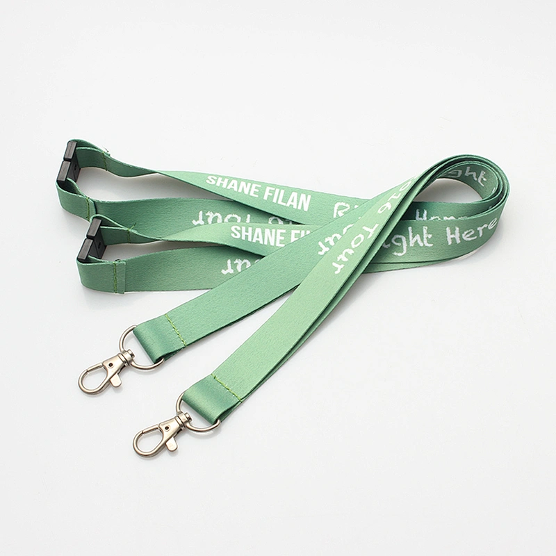 Custom your own logo polyester printed logo sublimation breakaway lanyards