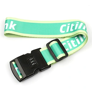 Password suitcase secure lock wholesale custom luggage strap with lock