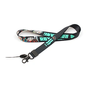 Keychain neck strap custom superhero small key printable lanyards with thumb hook