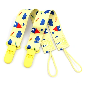 cute design colorful cartoon pacifier clip baby dummy holder
