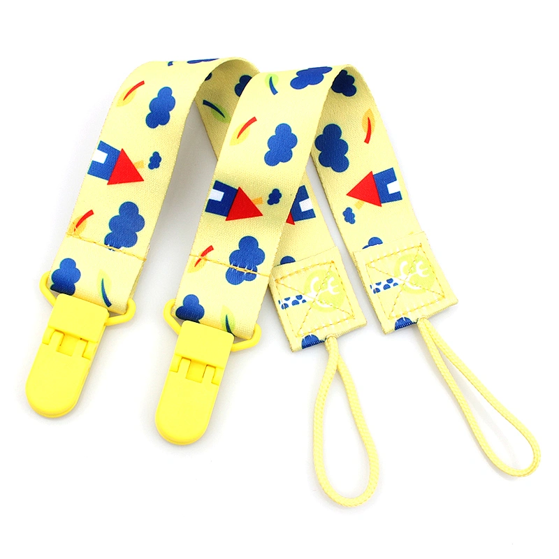 cute design colorful cartoon pacifier clip baby dummy holder