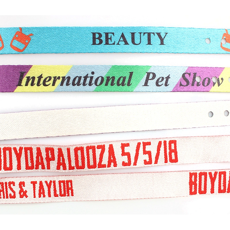 2019 New RPET recycled material print fashion wristband custom logo