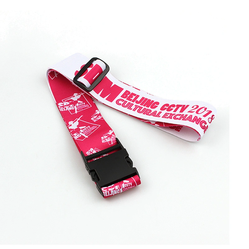 Factory Price Travel Cross heat transfer Printed Adjustable Luggage Belt for travel