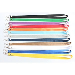 Guangzhou factory OEM custom blank nylon lanyards