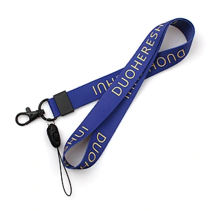 Promotional sublimation printing lanyard with metal hook