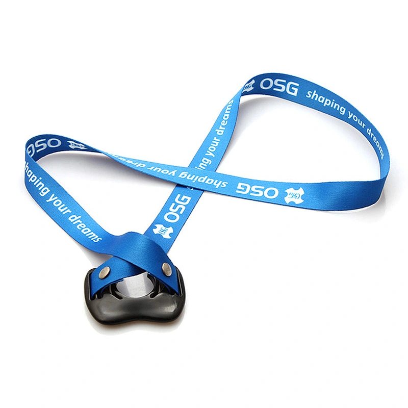 Cheap fashional printing polyester lanyard with water bottle holder