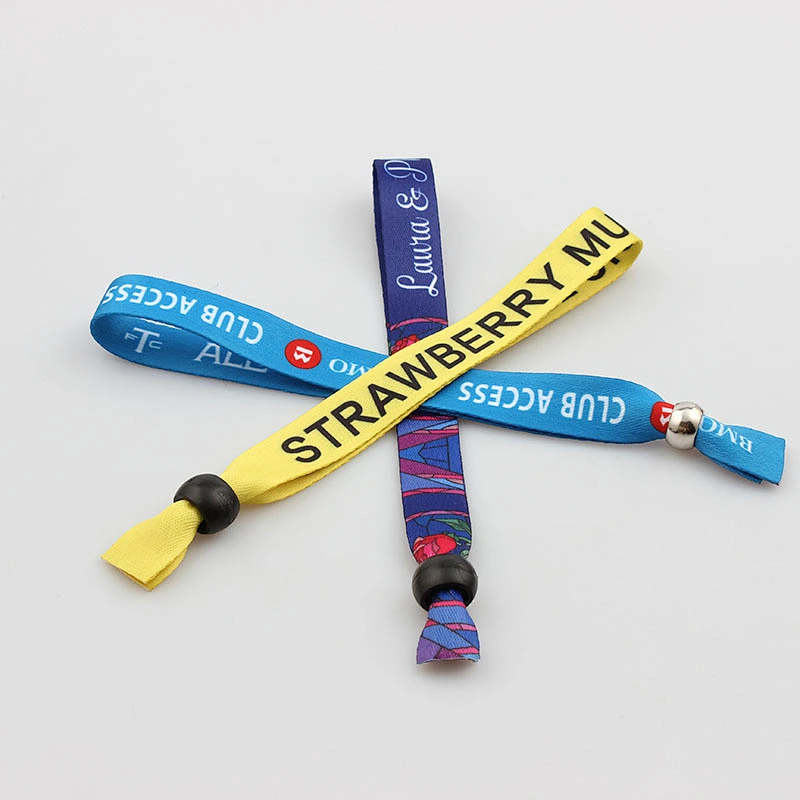Beautiful high quality polyester Wrist Band custom useful wristband wholesale
