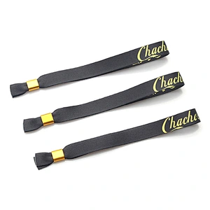 High quality nice appearance polyester, ribbon wristband for festival