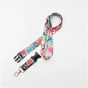 Cheap custom logo printing polyester radio lanyard