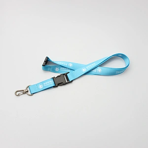 Competitive price high quality custom polyester neck langyard with disconnect buckle