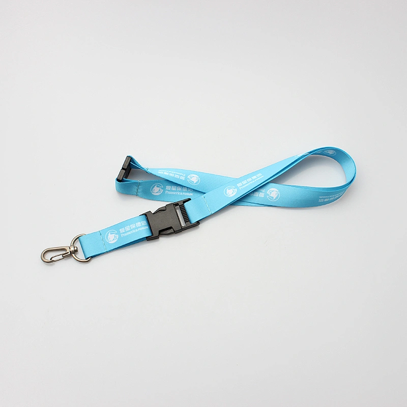 Competitive price high quality custom polyester neck langyard with disconnect buckle