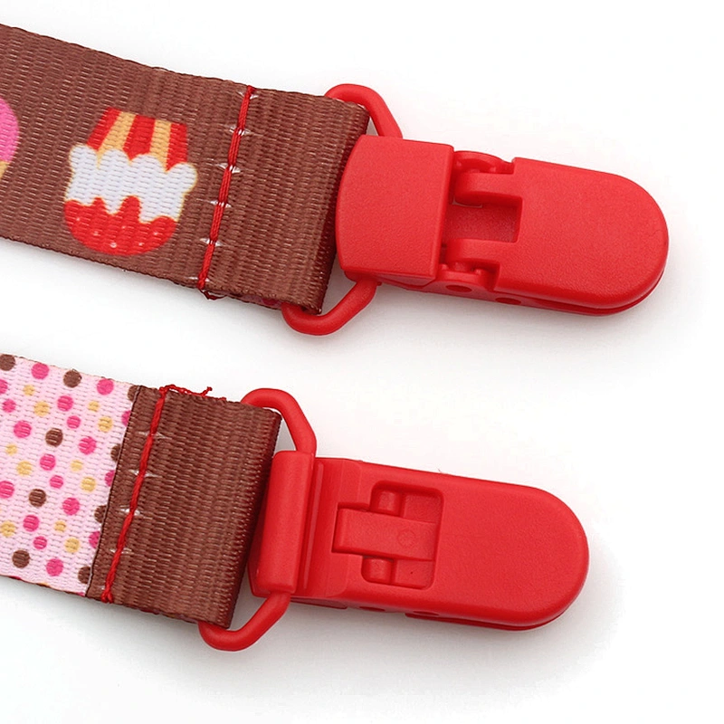 Custom Baby Care Dummy Plastic Chain Pacifier Holder Clip