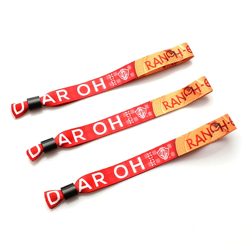 Soft festival beautiful polyester wristbands for decoration