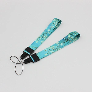 Hot sale colorful custom logo wrist lanyard