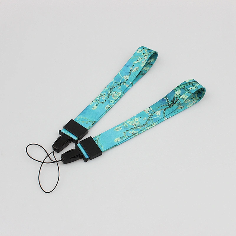 Hot sale colorful custom logo wrist lanyard