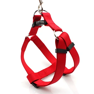 Customized Red Nylon Durable Comfortable Dog Harness